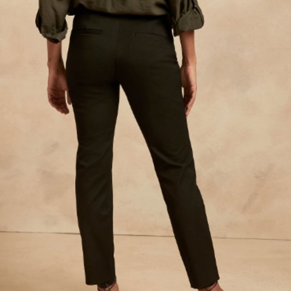 NWT! Banana Republic Black Comfort Stretch Sloan Slim Pants - Multiple 💜 - Picture 7 of 8